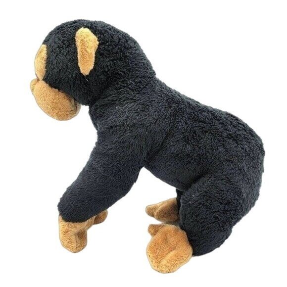 2/$15 Wild Republic Monkey Plush Black Brown 11" Sit Realistic Knuckles 2003 K&M - Picture 4 of 10